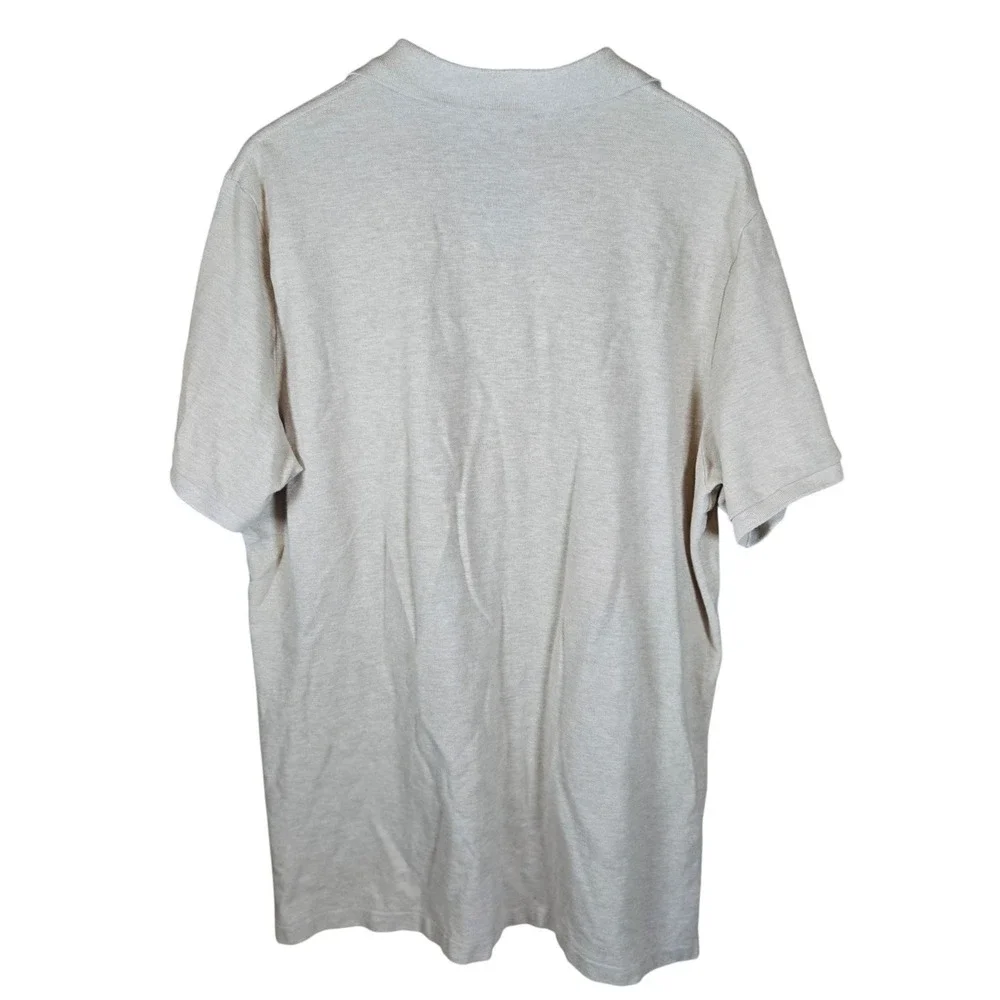 Polo Ralph Lauren Classic Fit Mens Beige Heathered Short Sleeve‎ Polo Shirt XL
